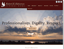 Tablet Screenshot of halversonfuneralhome.com